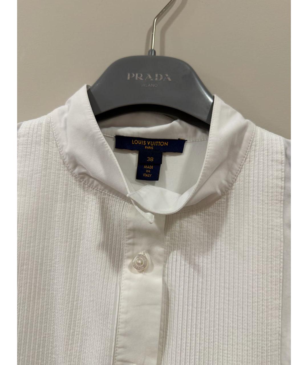 LOUIS VUITTON Белая хлопковая рубашка, фото 3