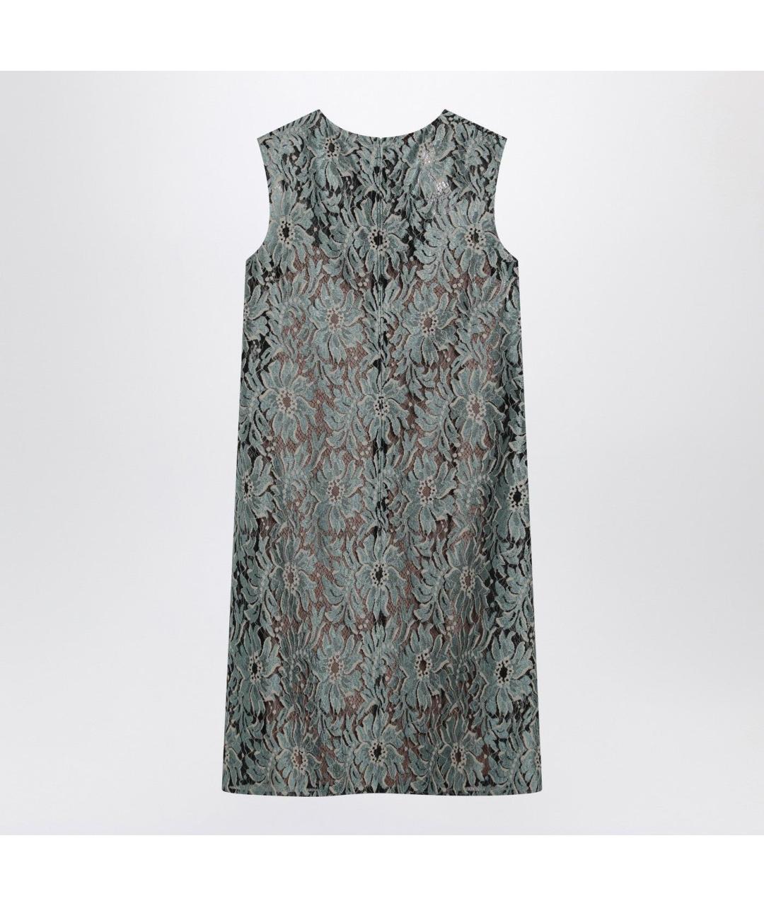 GUCCI Зеленое шелковое коктейльное платье, фото 2