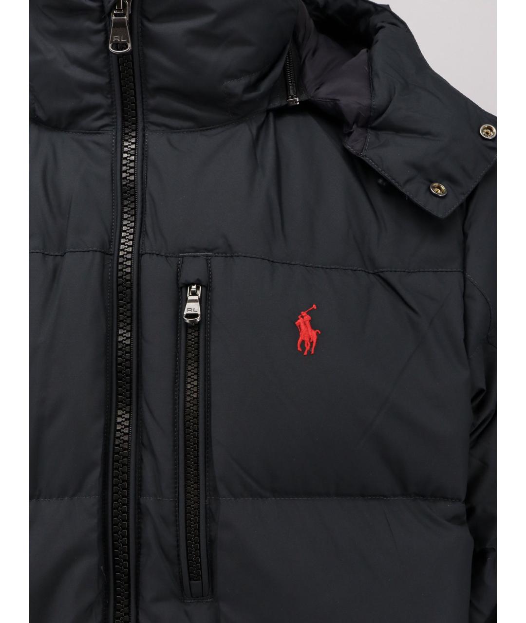 POLO RALPH LAUREN Черный пуховик, фото 3