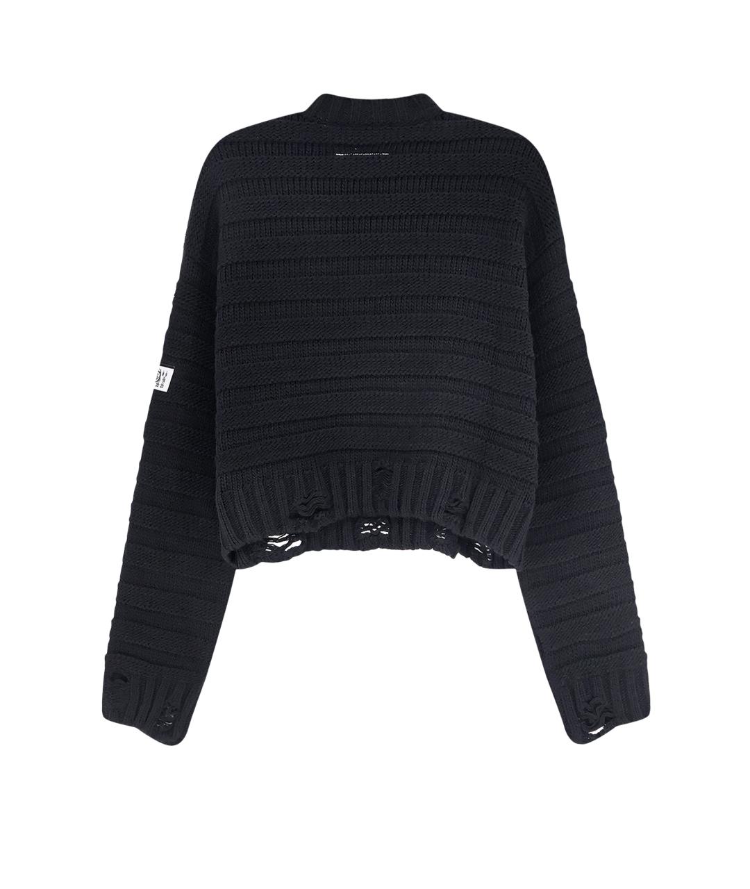 MM6 MAISON MARGIELA Черный шерстяной джемпер / свитер, фото 2