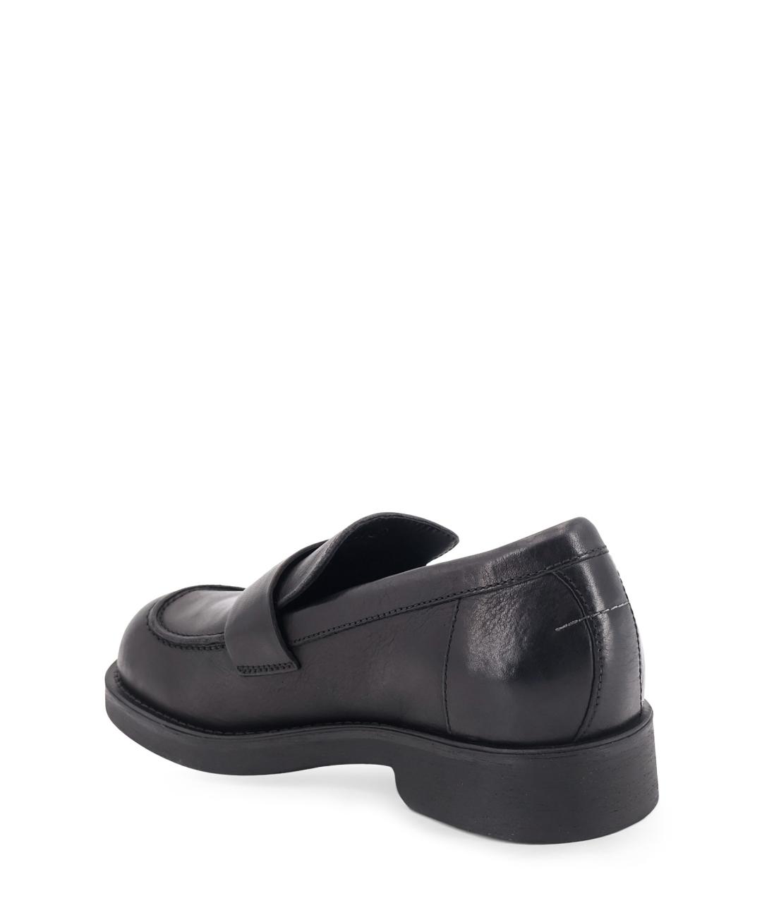 MM6 MAISON MARGIELA Черные кожаные лоферы, фото 3