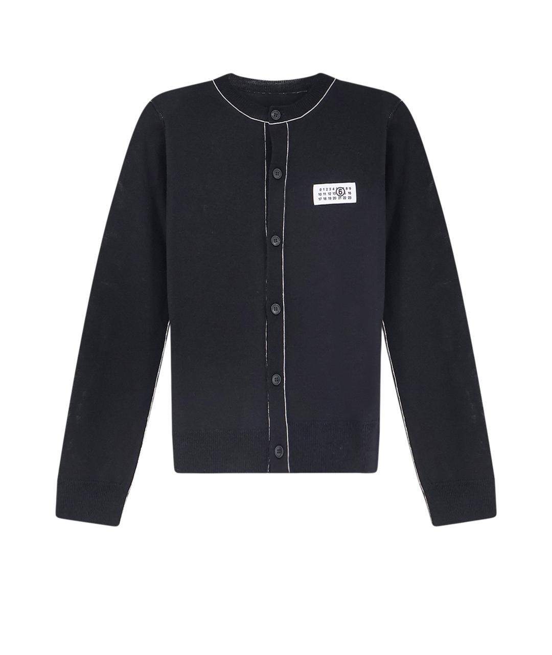 MM6 MAISON MARGIELA Черный кардиган, фото 1