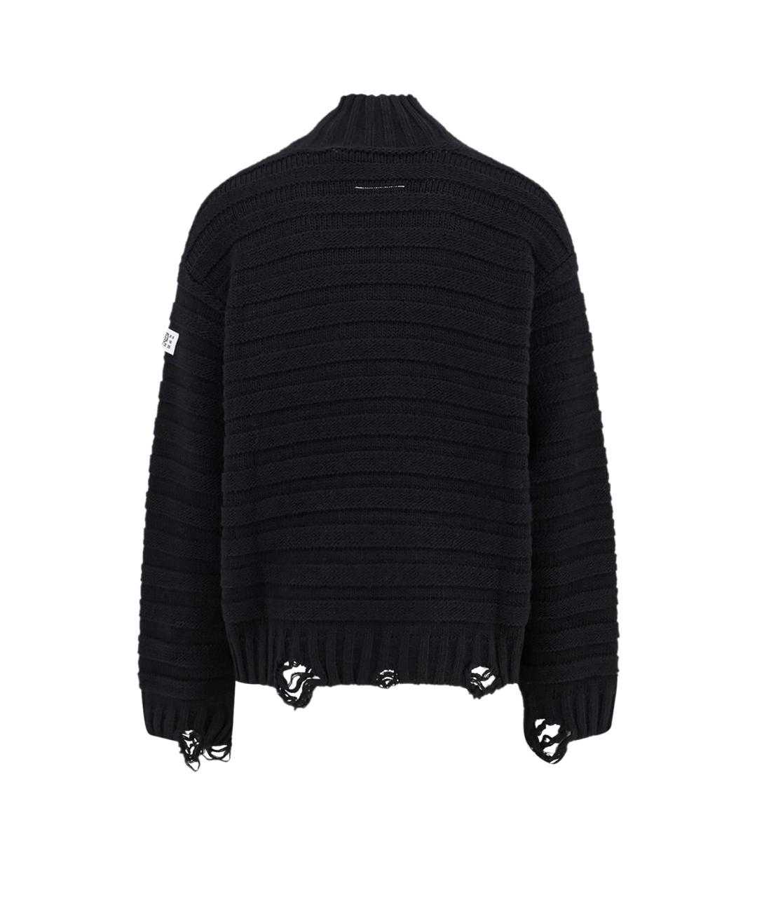 MM6 MAISON MARGIELA Черный шерстяной джемпер / свитер, фото 2