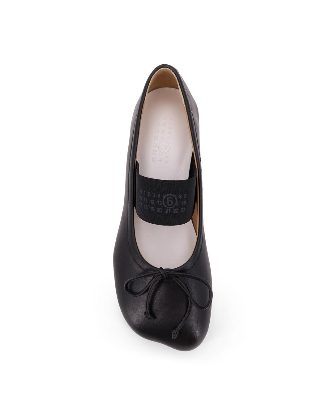 MM6 MAISON MARGIELA Черные кожаные балетки, фото 5