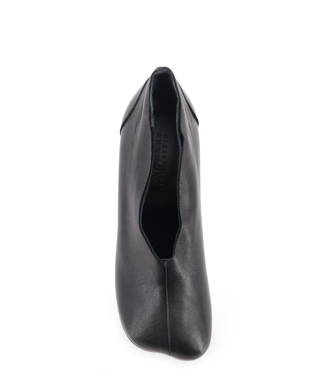 MM6 MAISON MARGIELA Черные кожаные туфли, фото 4
