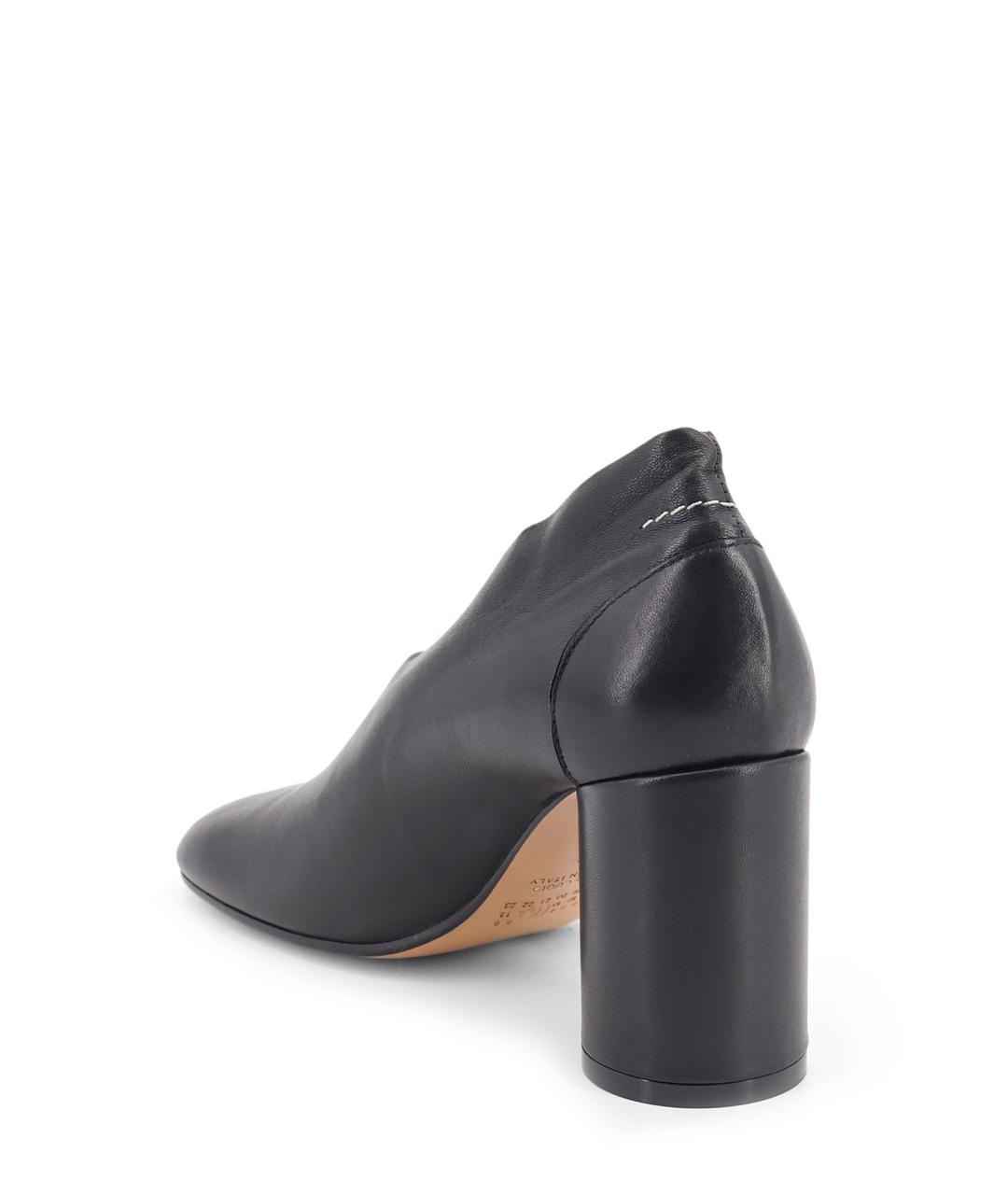 MM6 MAISON MARGIELA Черные кожаные туфли, фото 3