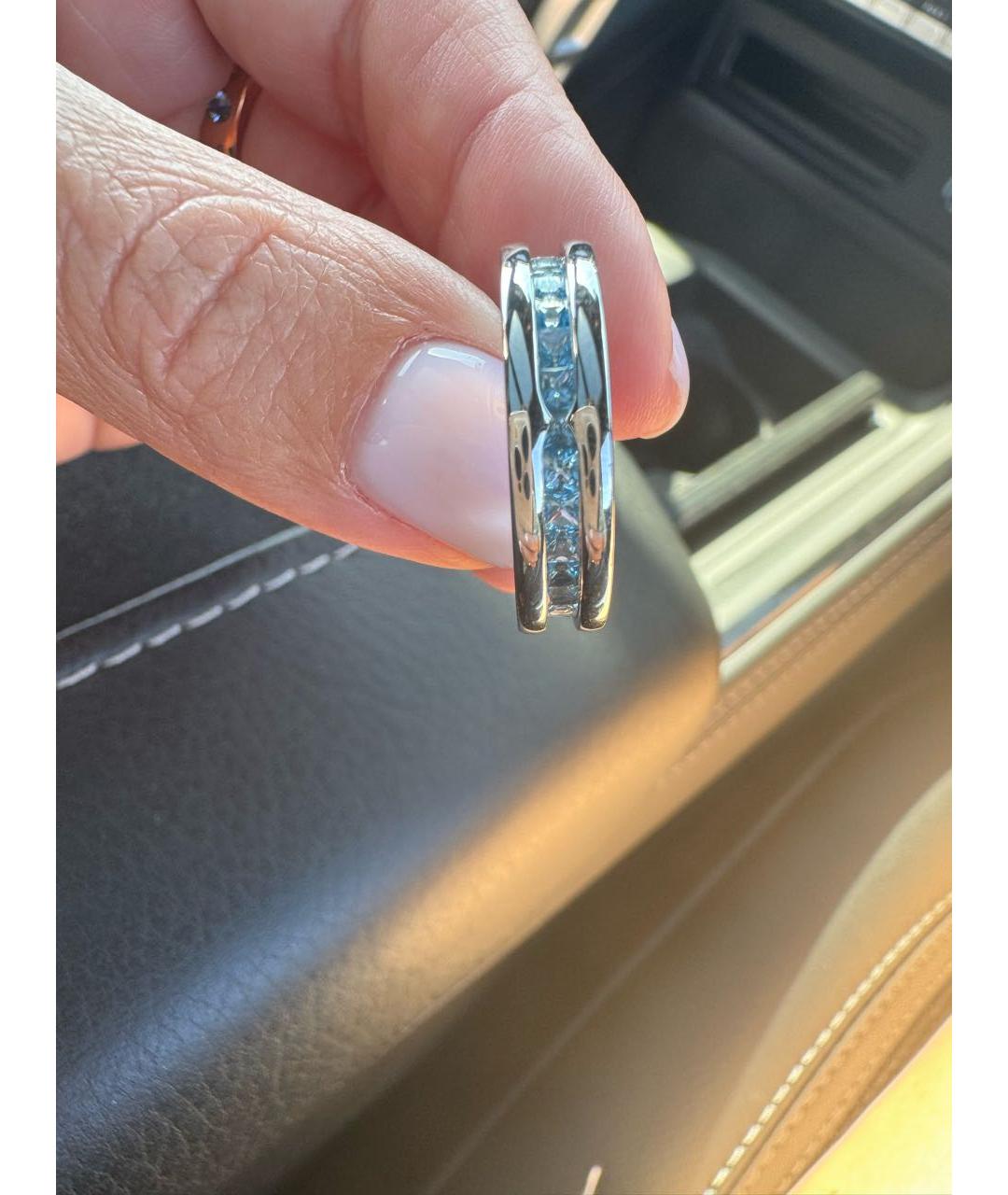 BVLGARI Серебряное кольцо из белого золота, фото 4