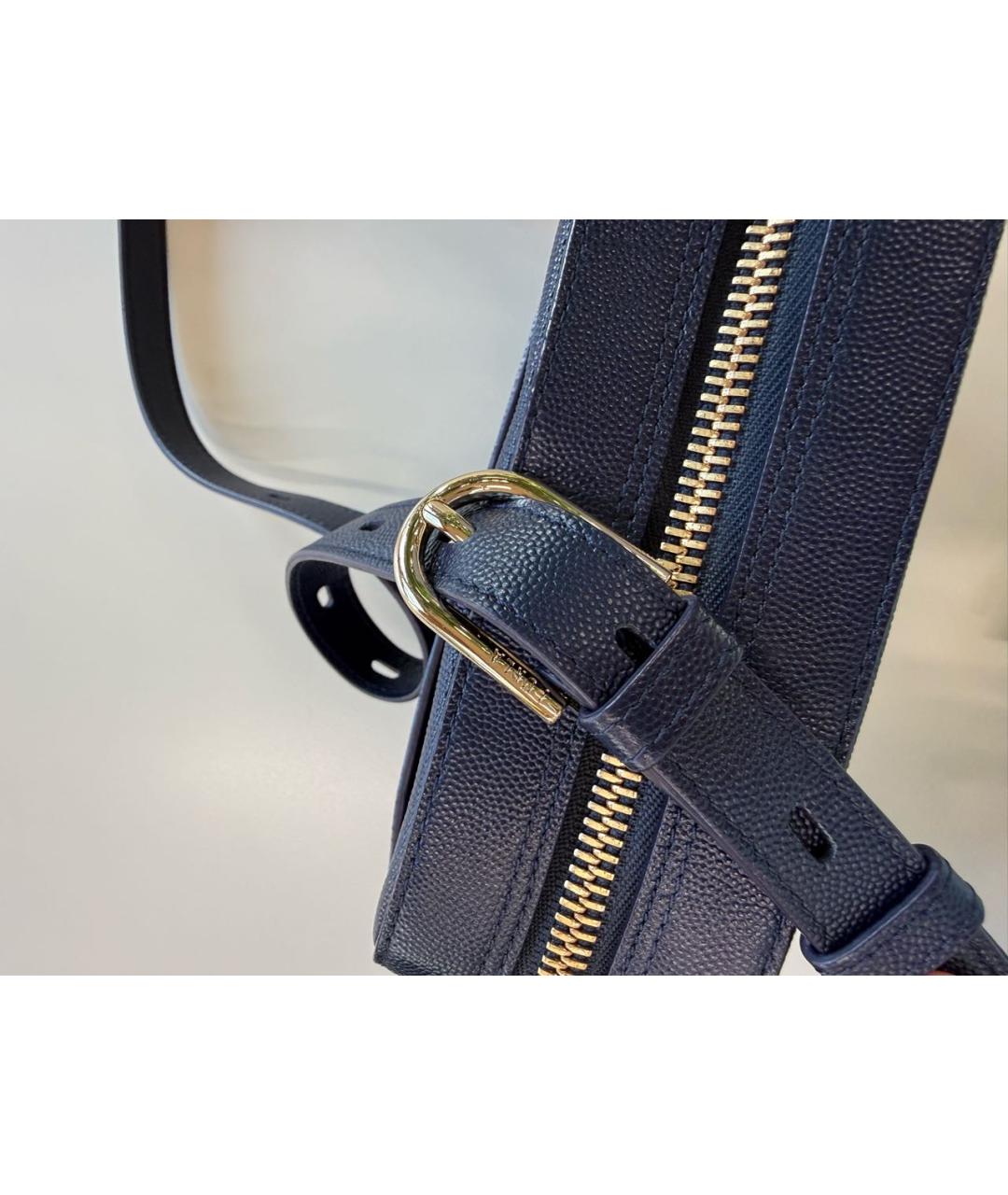 FURLA Темно-синяя кожаная сумка через плечо, фото 6