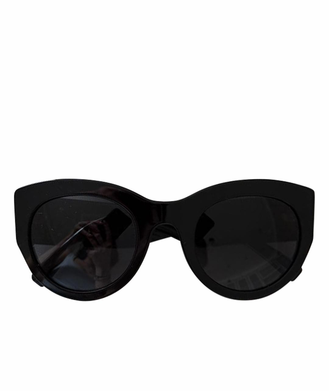 VERSACE Черные пластиковые солнцезащитные очки, фото 1