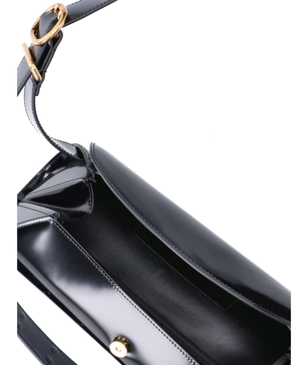 JIL SANDER Черная кожаная сумка через плечо, фото 4