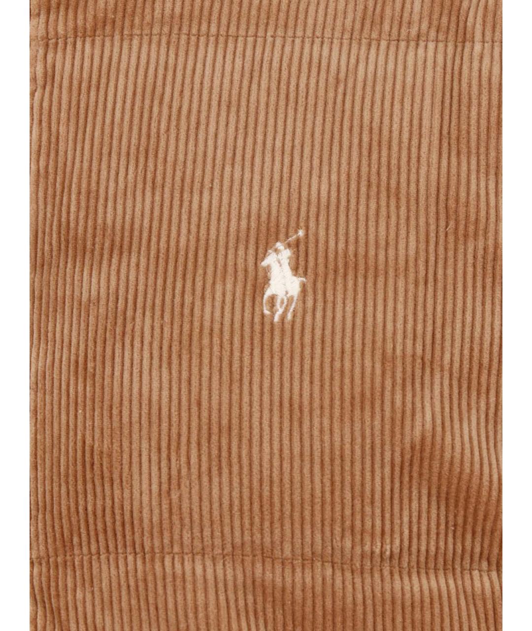 POLO RALPH LAUREN Коричневая хлопковая куртка, фото 3