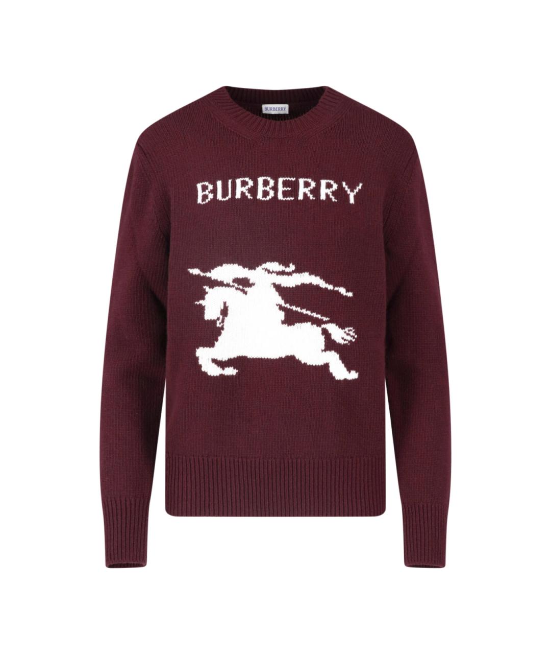 BURBERRY Красный шерстяной джемпер / свитер, фото 1