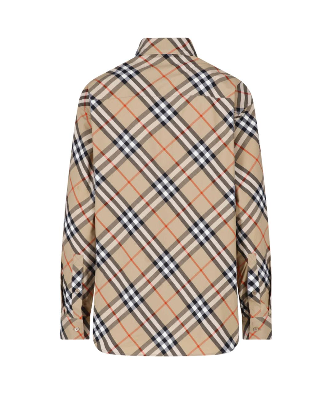 BURBERRY Бежевая хлопковая рубашка, фото 2