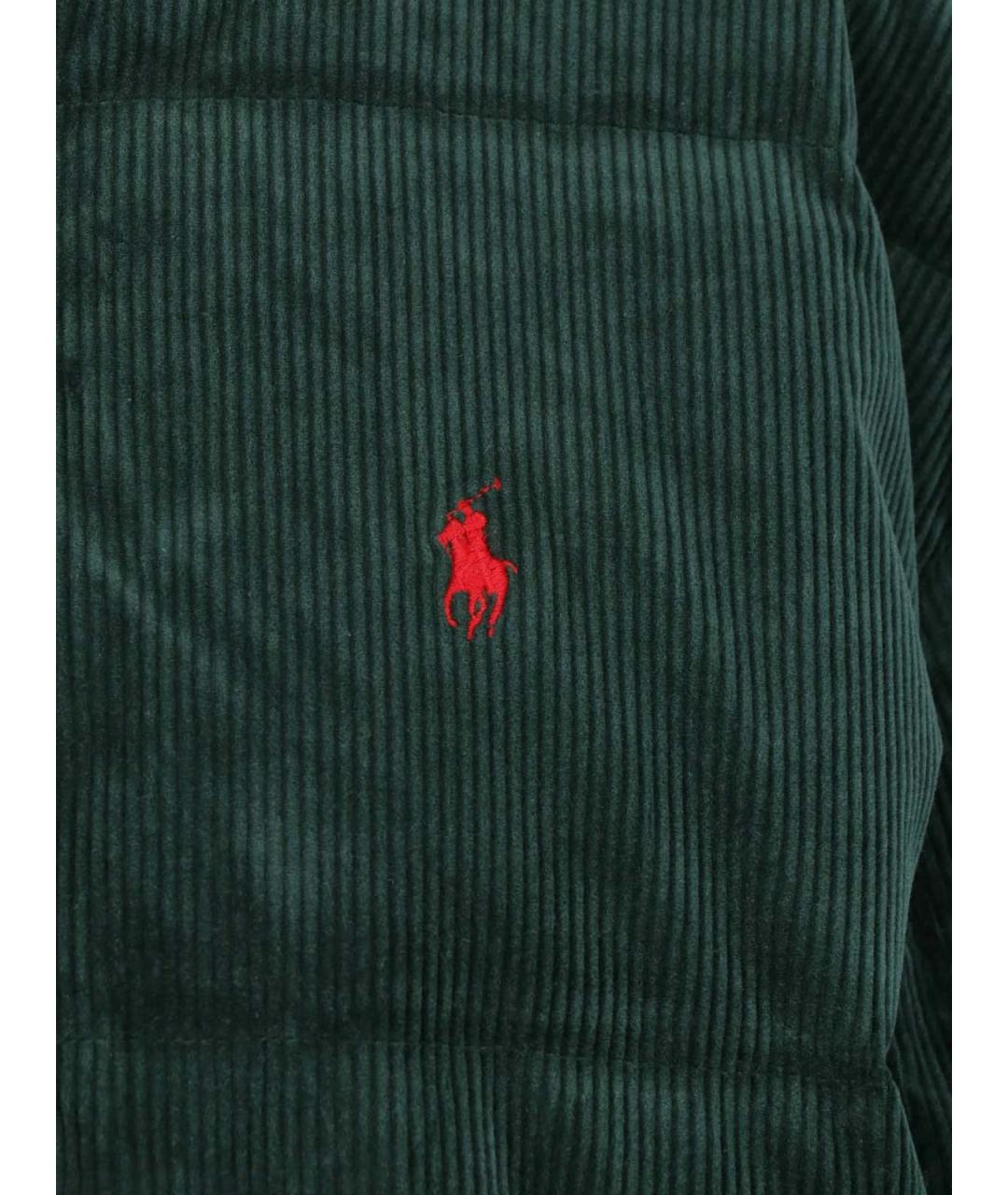 POLO RALPH LAUREN Зеленая хлопковая куртка, фото 3
