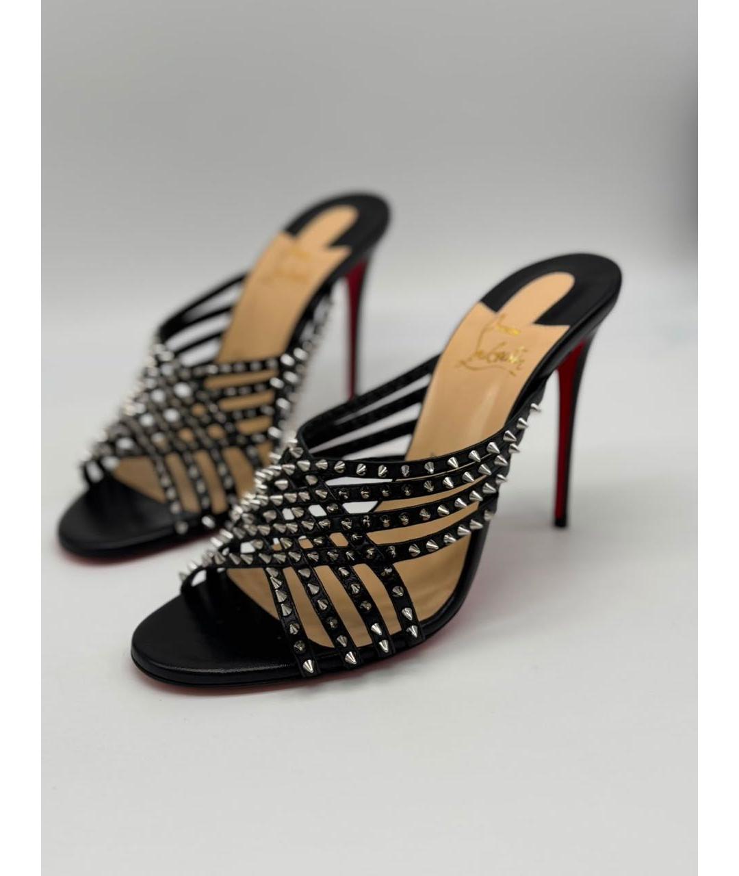 CHRISTIAN LOUBOUTIN Черные босоножки, фото 7