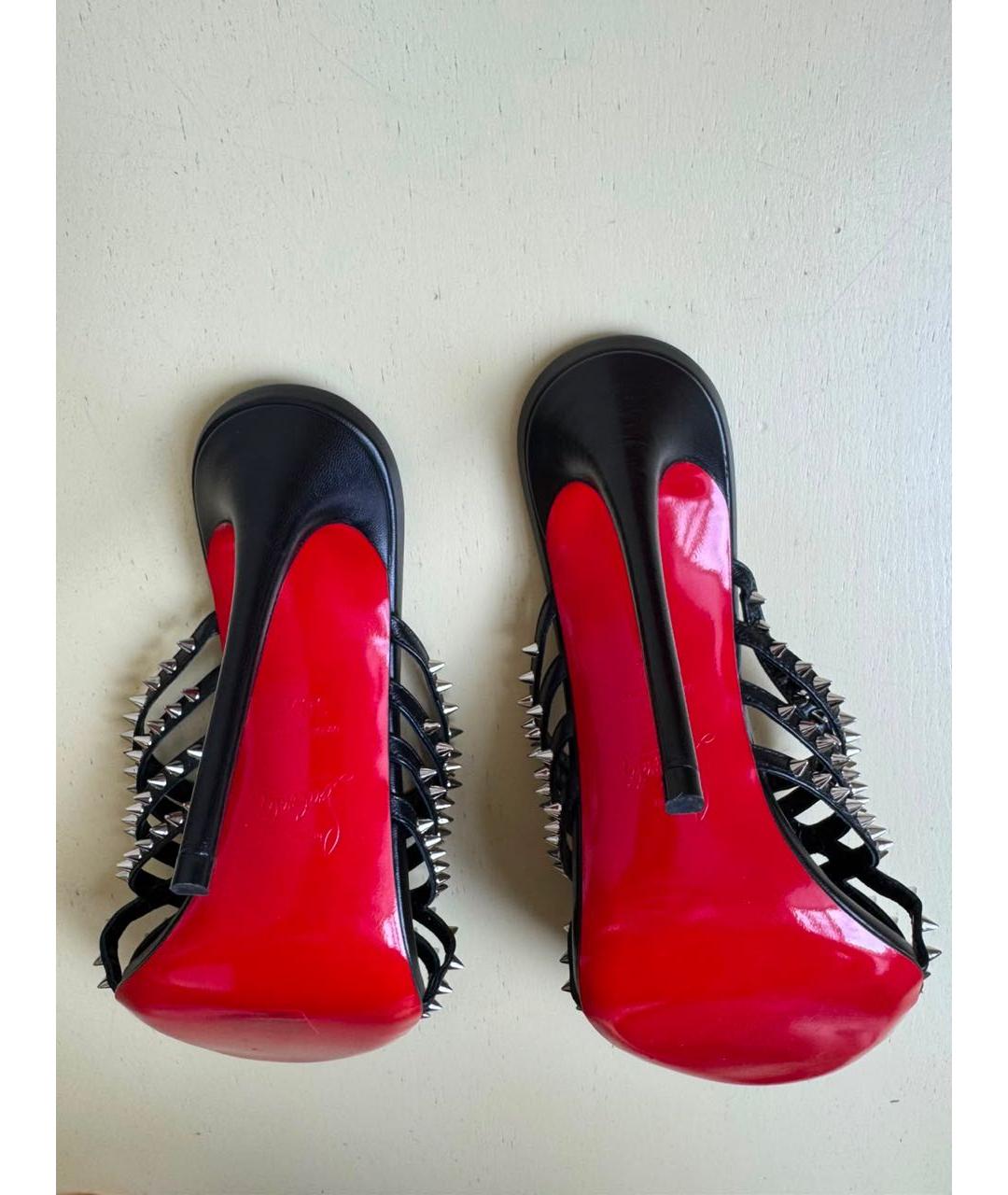 CHRISTIAN LOUBOUTIN Черные босоножки, фото 2