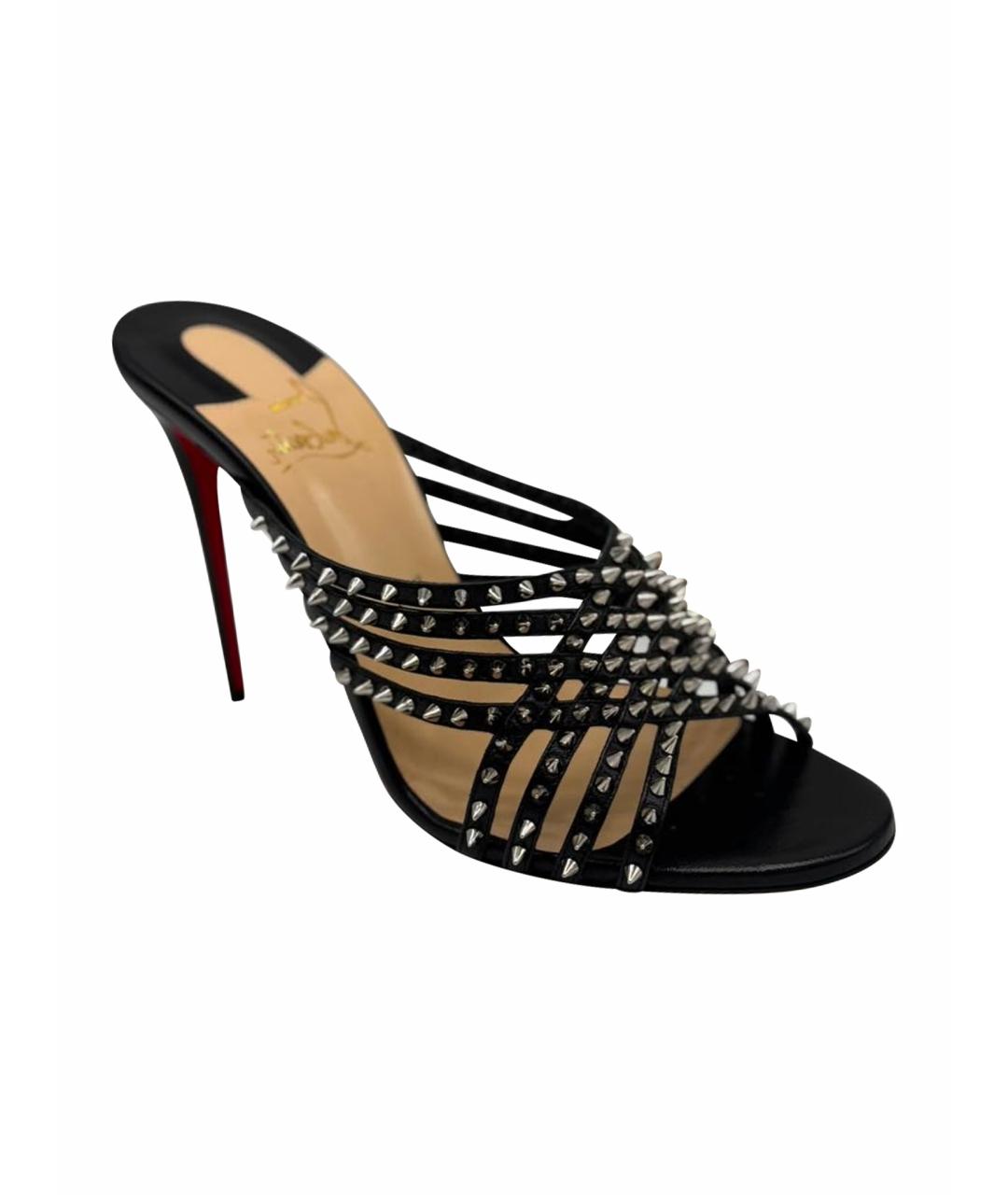 CHRISTIAN LOUBOUTIN Черные босоножки, фото 1
