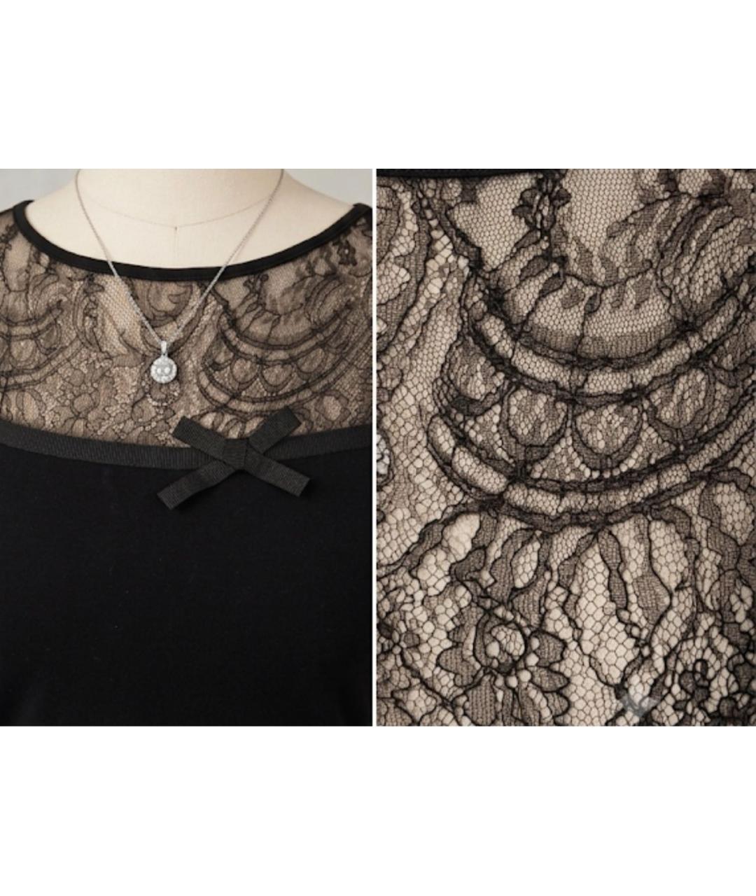 RED VALENTINO Черное коктейльное платье, фото 4