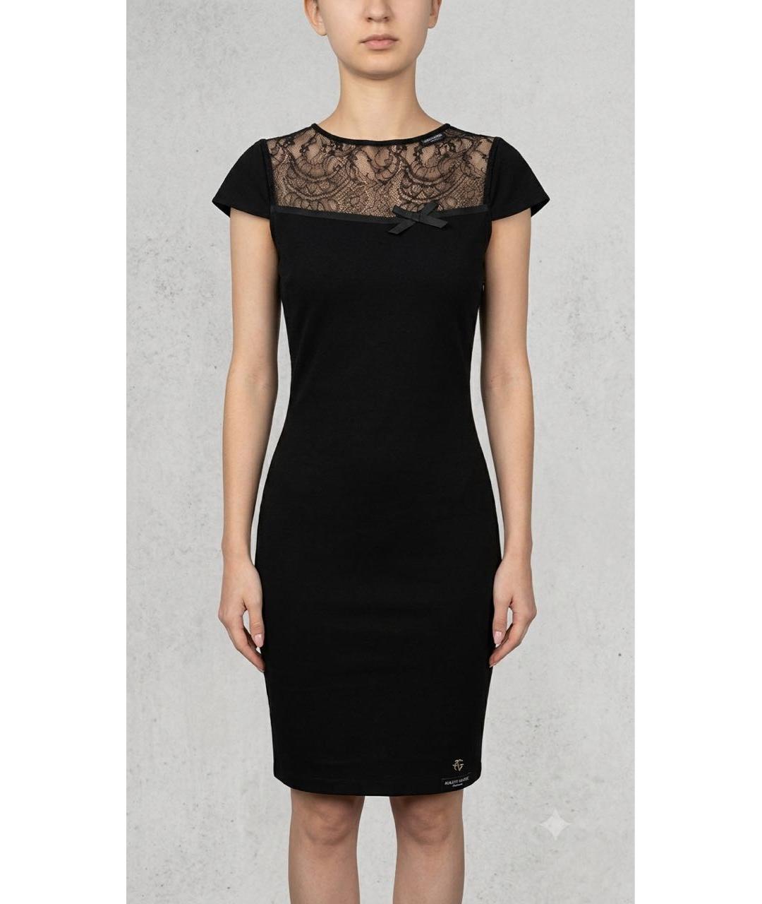 RED VALENTINO Черное коктейльное платье, фото 5