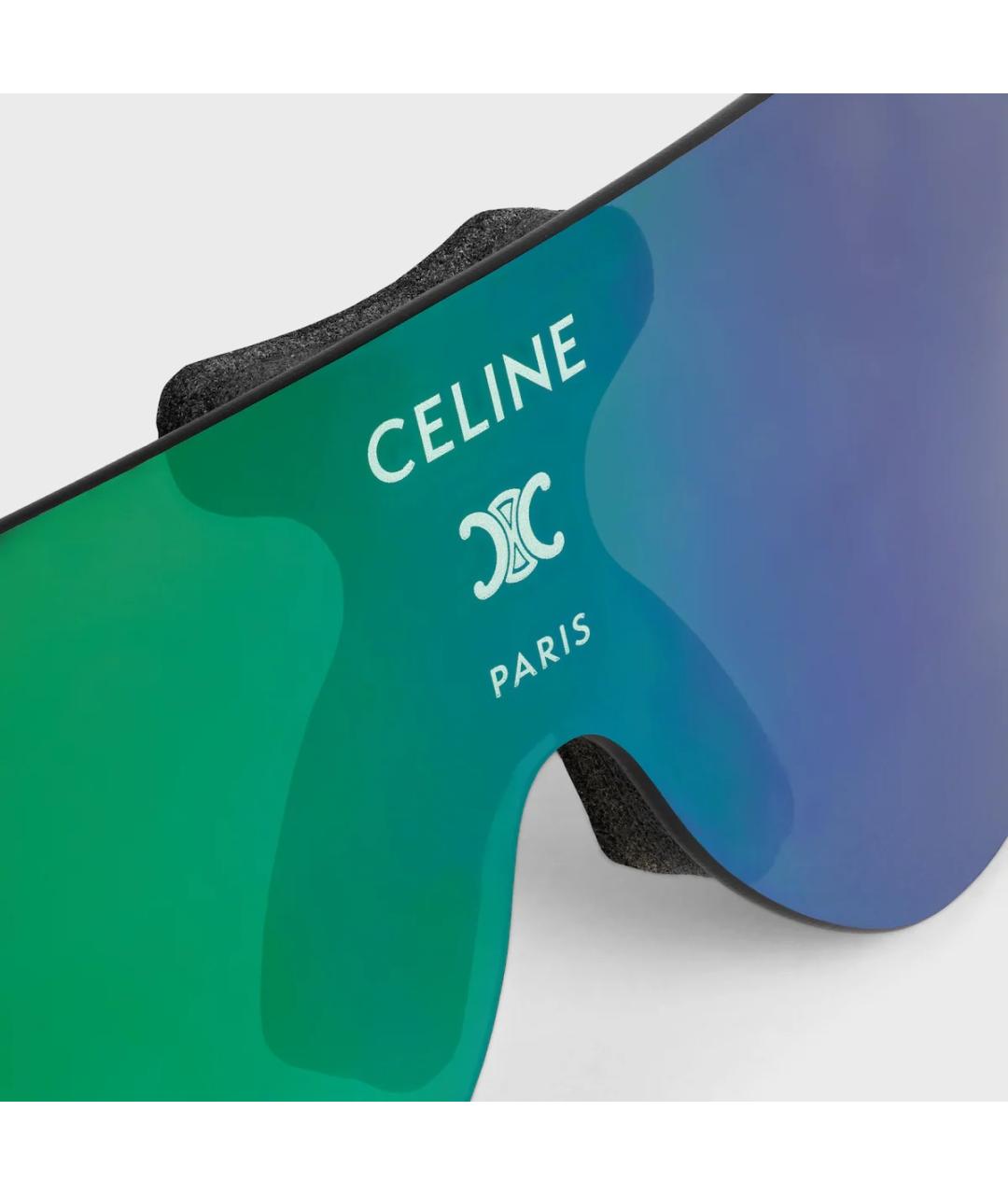 CELINE Синие пластиковые солнцезащитные очки, фото 4