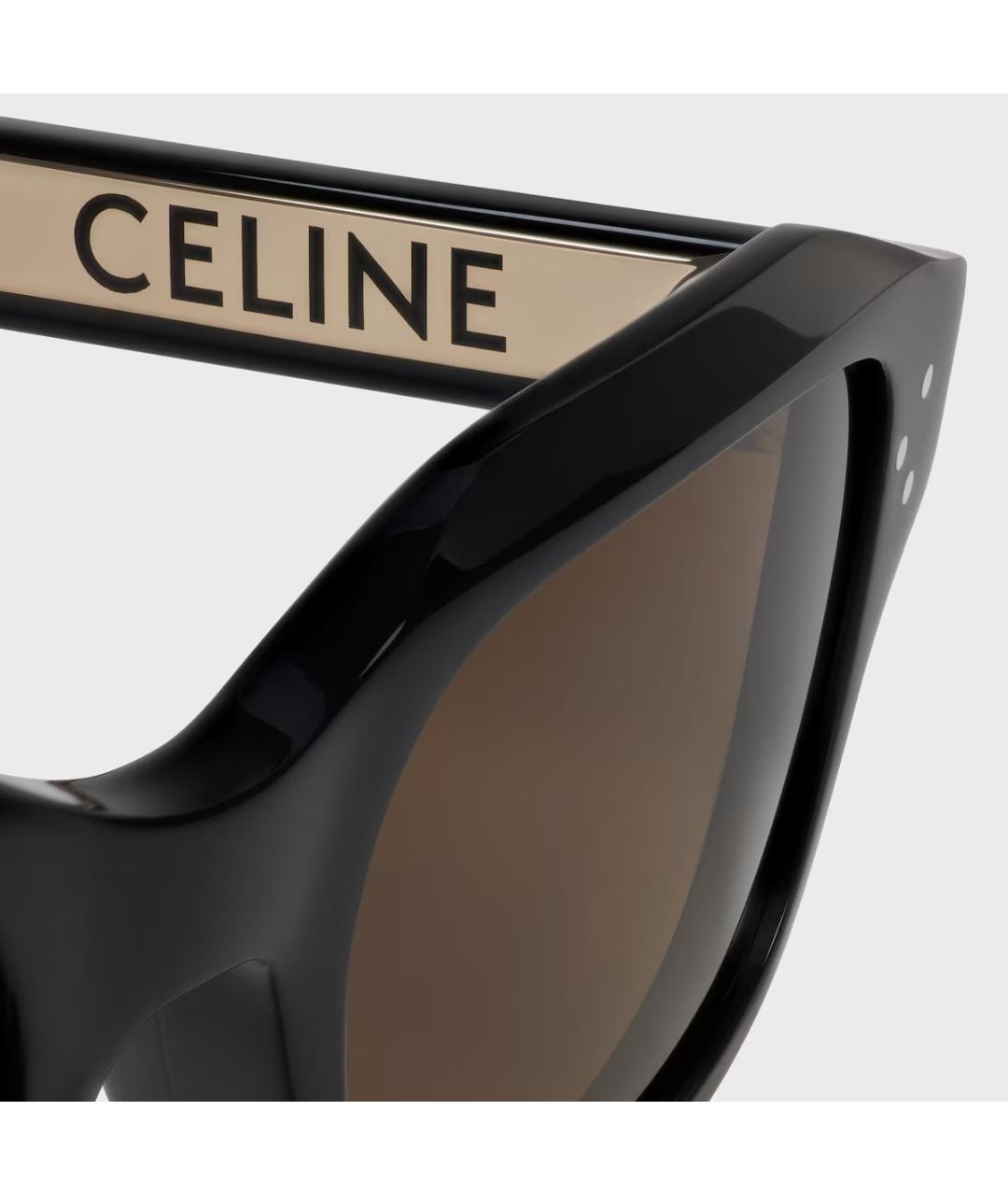 CELINE Черные пластиковые солнцезащитные очки, фото 4