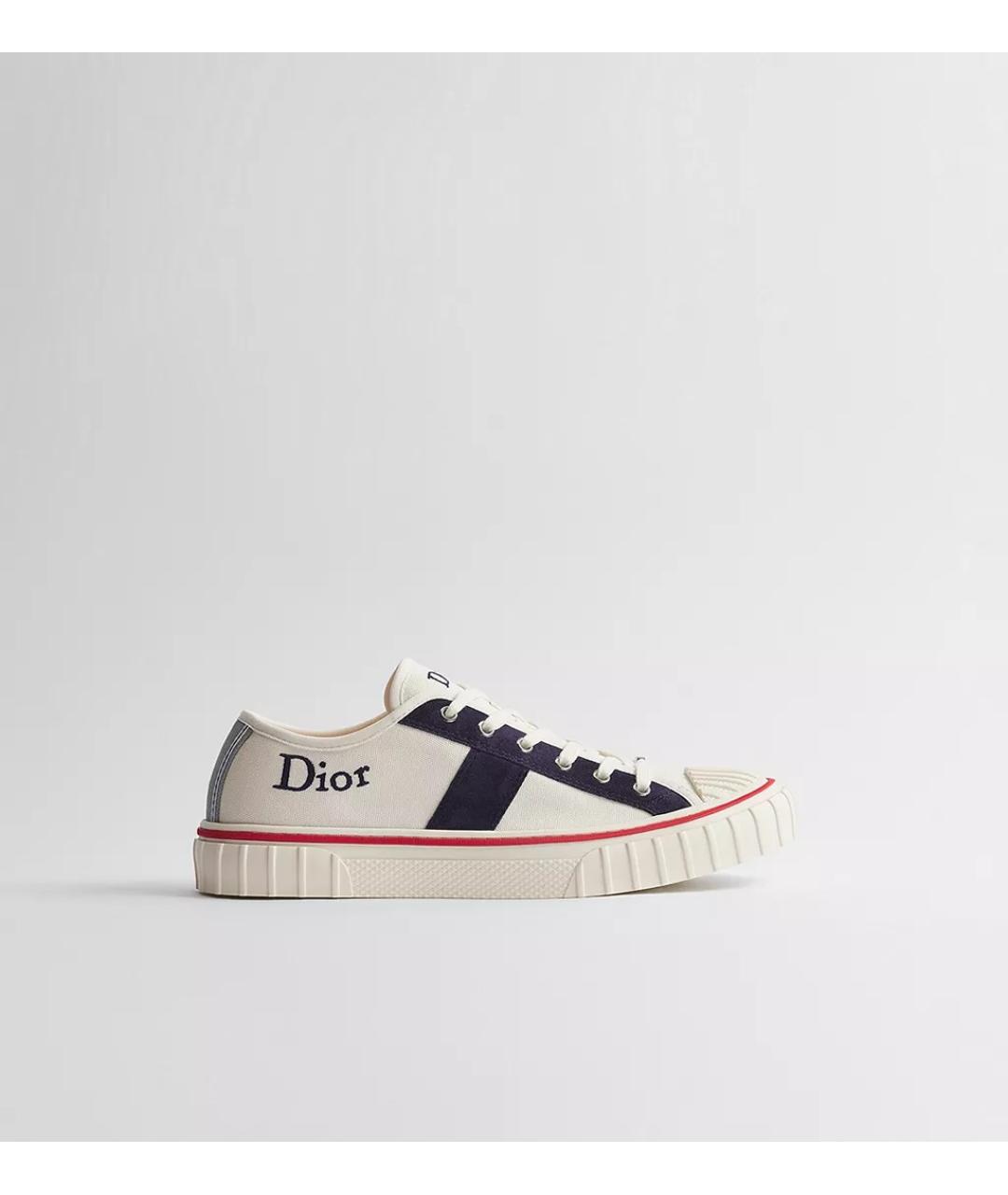 CHRISTIAN DIOR Мульти текстильные низкие кроссовки / кеды, фото 4