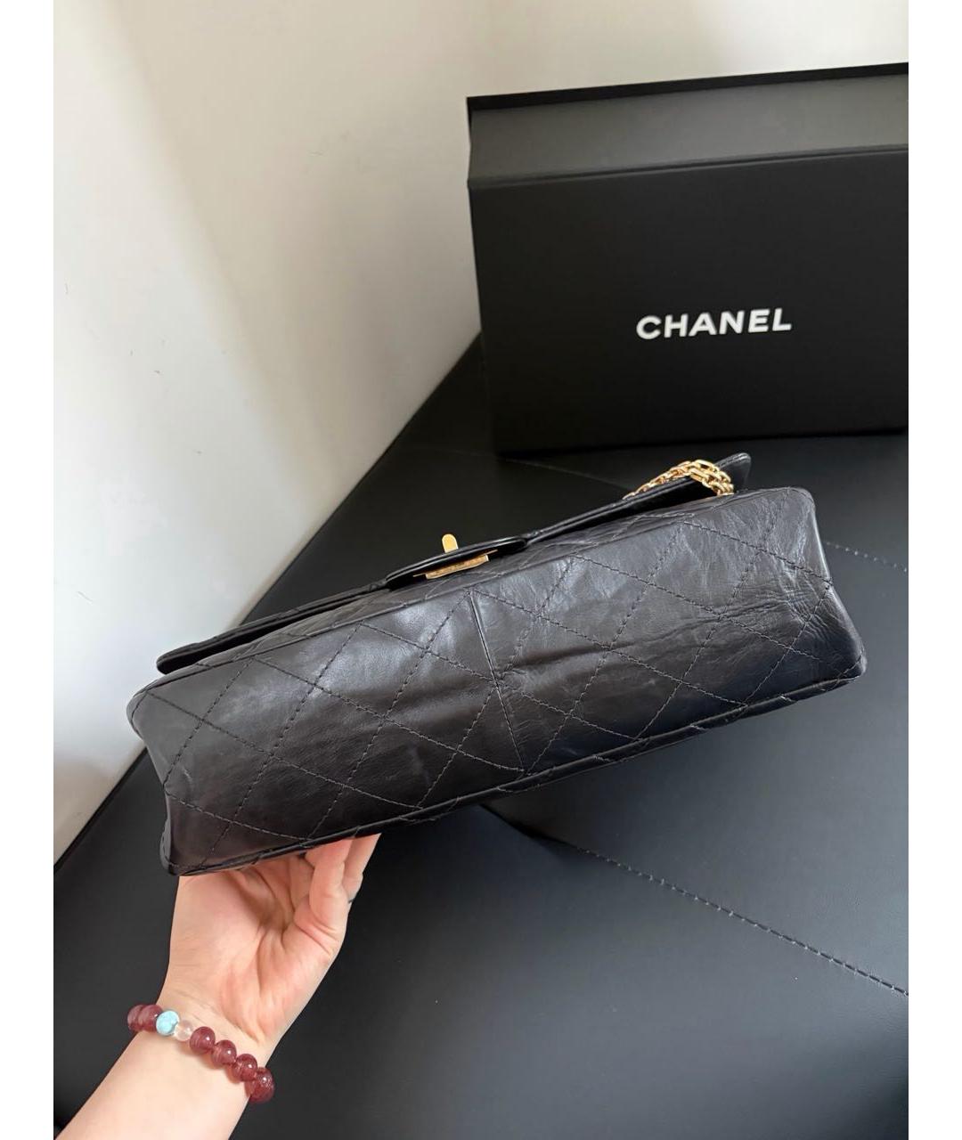 CHANEL Черная кожаная сумка через плечо, фото 3