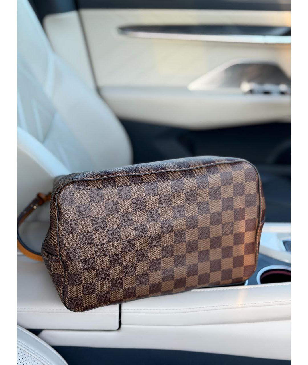 LOUIS VUITTON Коричневая канва сумка через плечо, фото 7