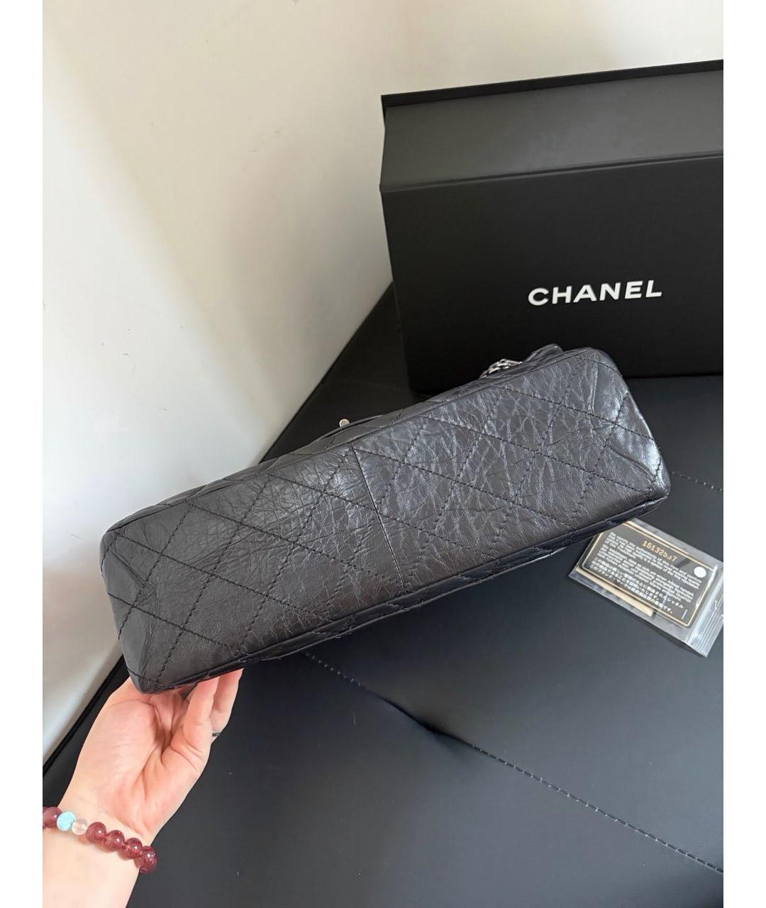 CHANEL Черная кожаная сумка через плечо, фото 3