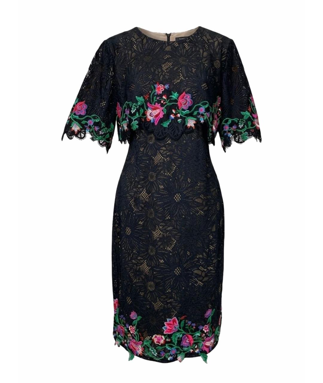 TADASHI SHOJI Черное нейлоновое коктейльное платье, фото 1