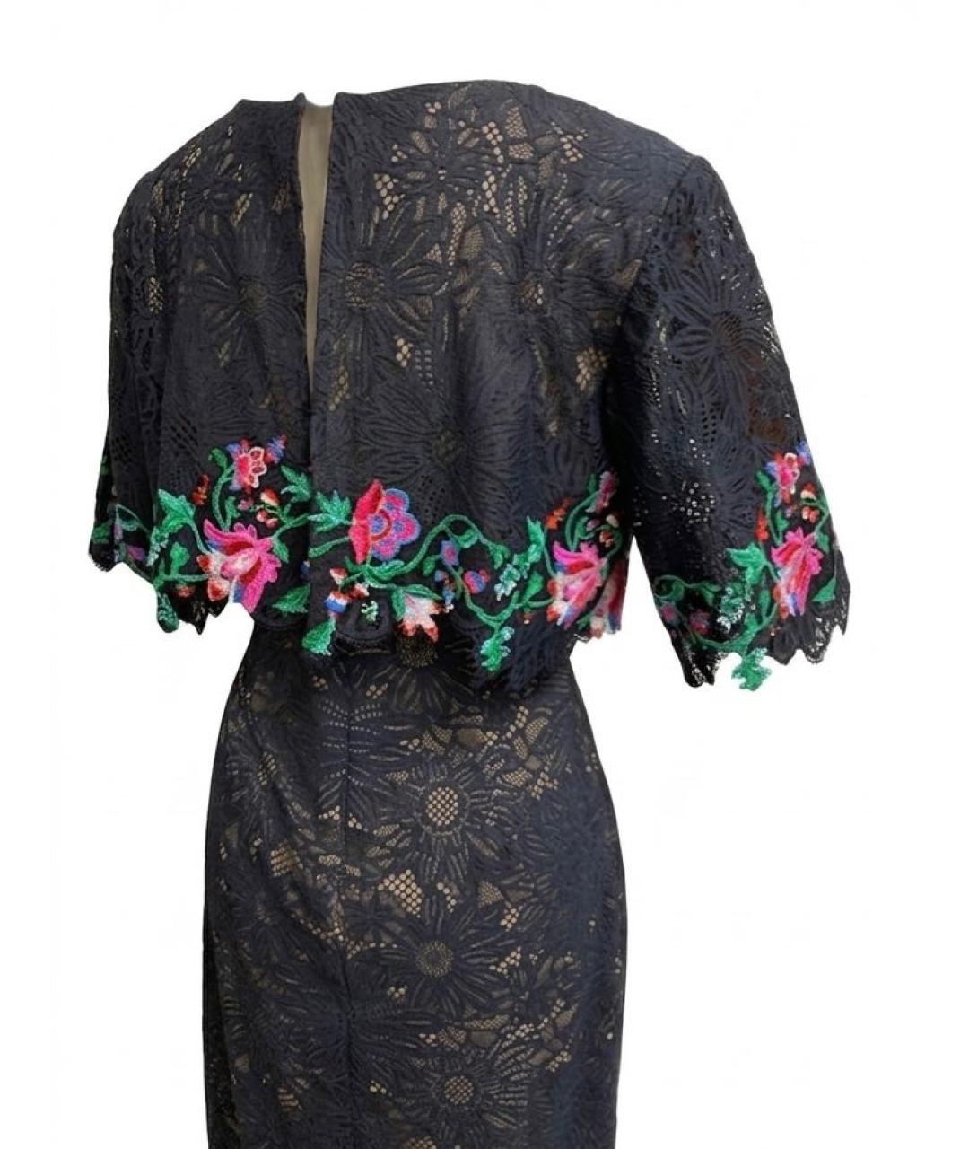 TADASHI SHOJI Черное нейлоновое коктейльное платье, фото 3