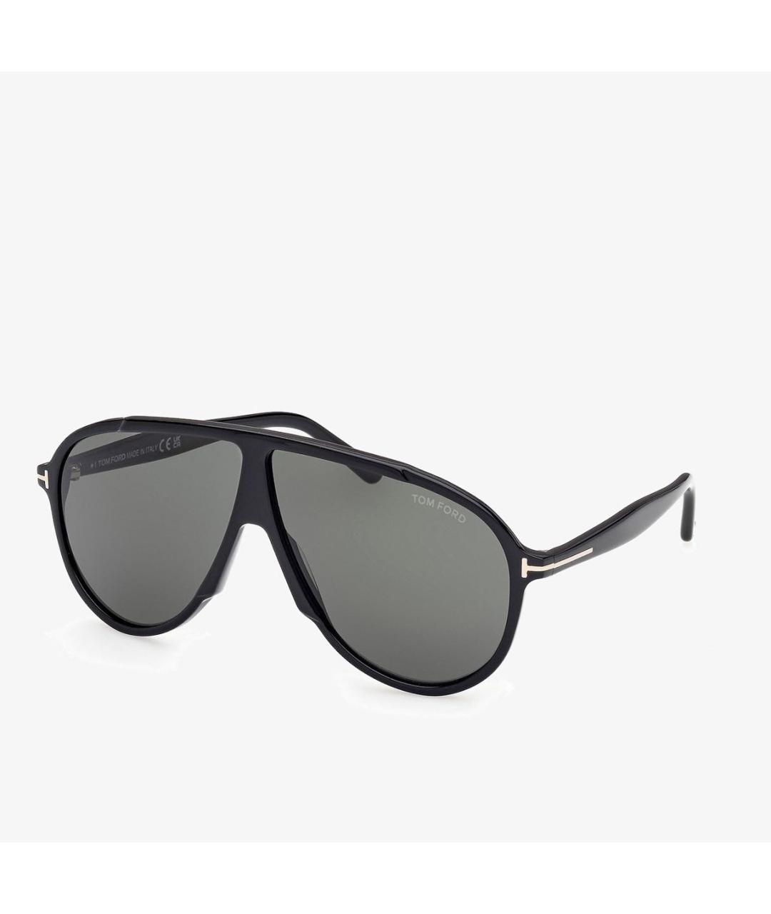 TOM FORD Черные пластиковые солнцезащитные очки, фото 6