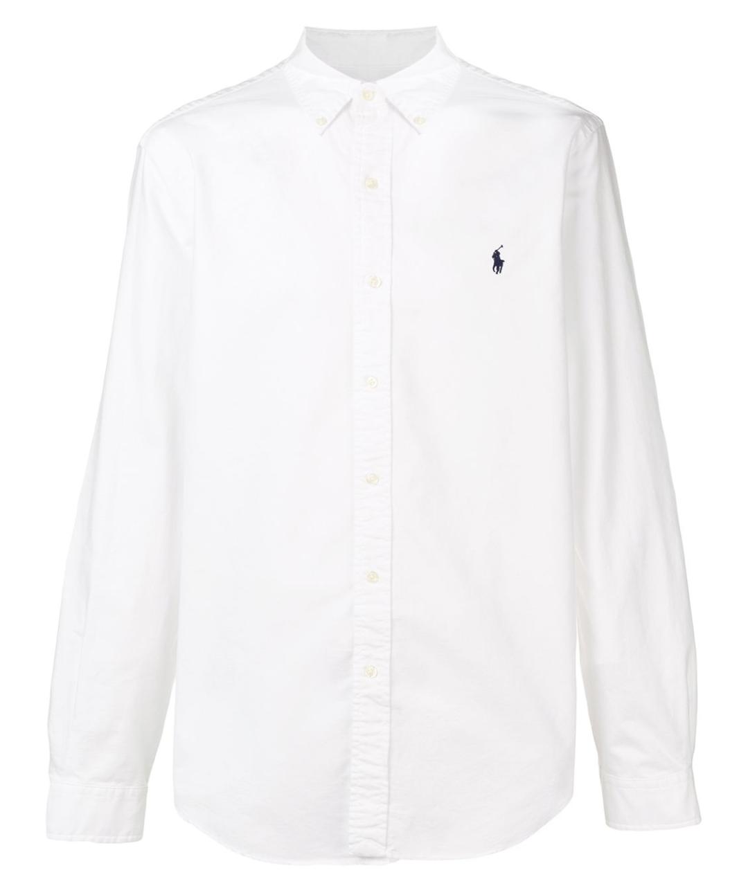 POLO RALPH LAUREN Белая хлопковая кэжуал рубашка, фото 1