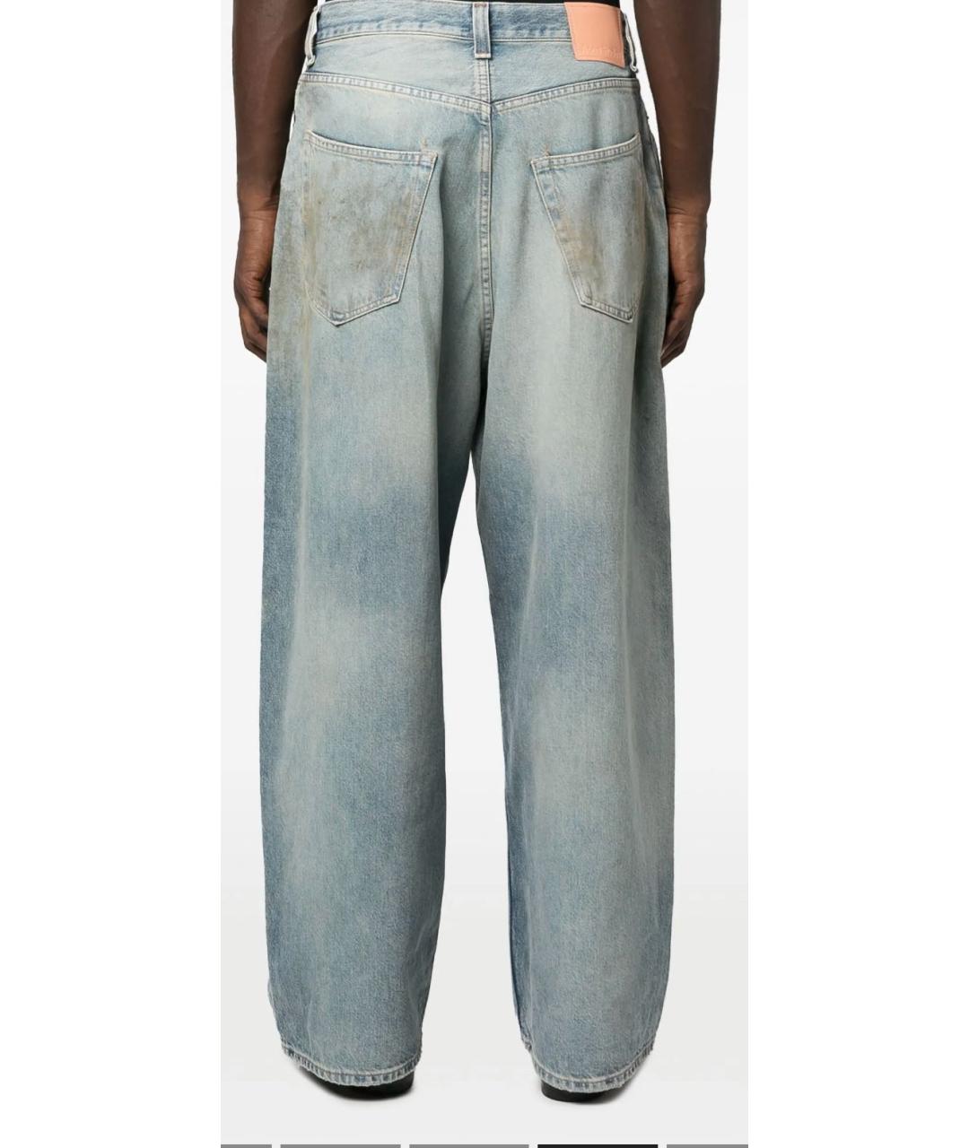 ACNE STUDIOS Голубые хлопковые джинсы клеш, фото 2