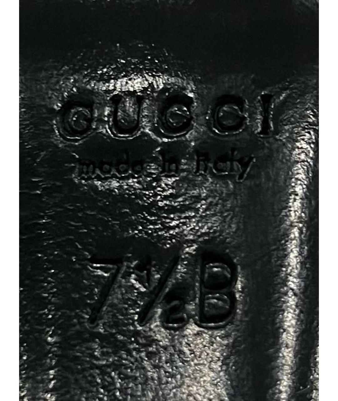 GUCCI Черные мюли из лакированной кожи, фото 6