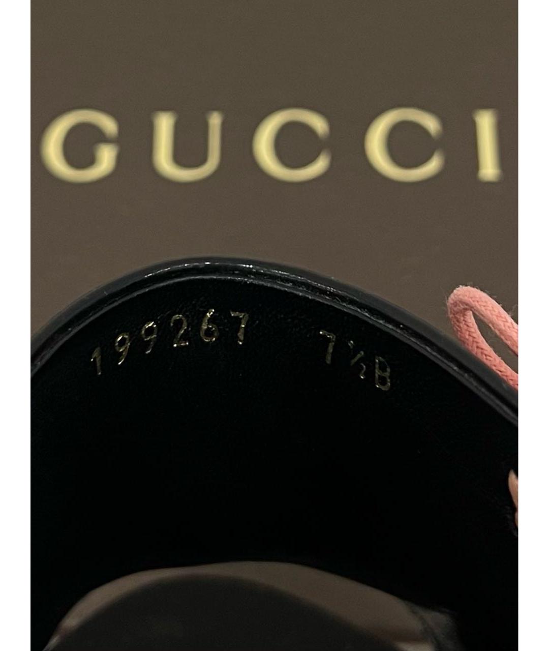 GUCCI Черные мюли из лакированной кожи, фото 7