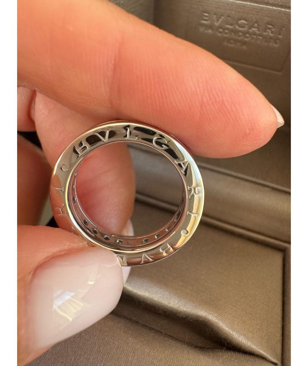 BVLGARI Серебряное кольцо из белого золота, фото 7