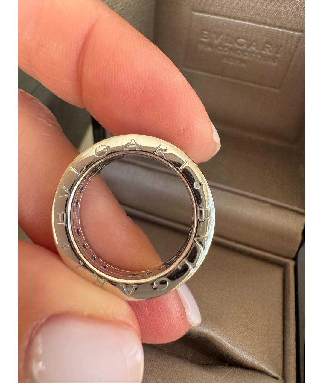 BVLGARI Серебряное кольцо из белого золота, фото 7