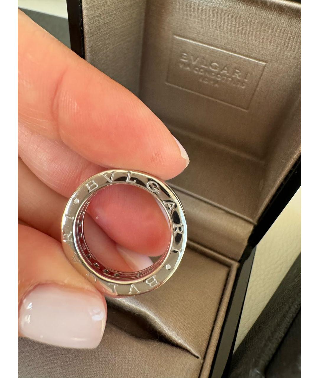 BVLGARI Серебряное кольцо из белого золота, фото 7