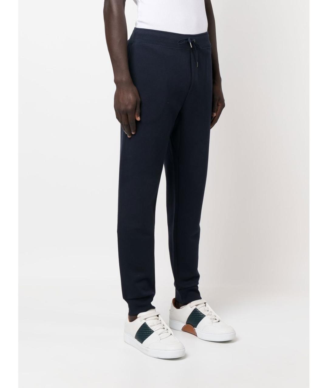POLO RALPH LAUREN Темно-синие хлопковые повседневные брюки, фото 4