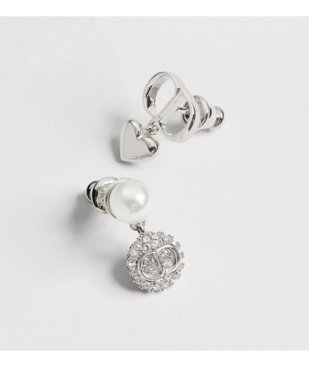 CHRISTIAN DIOR Серебряные металлические серьги, фото 4