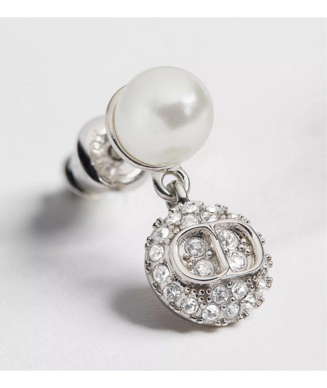 CHRISTIAN DIOR Серебряные металлические серьги, фото 5