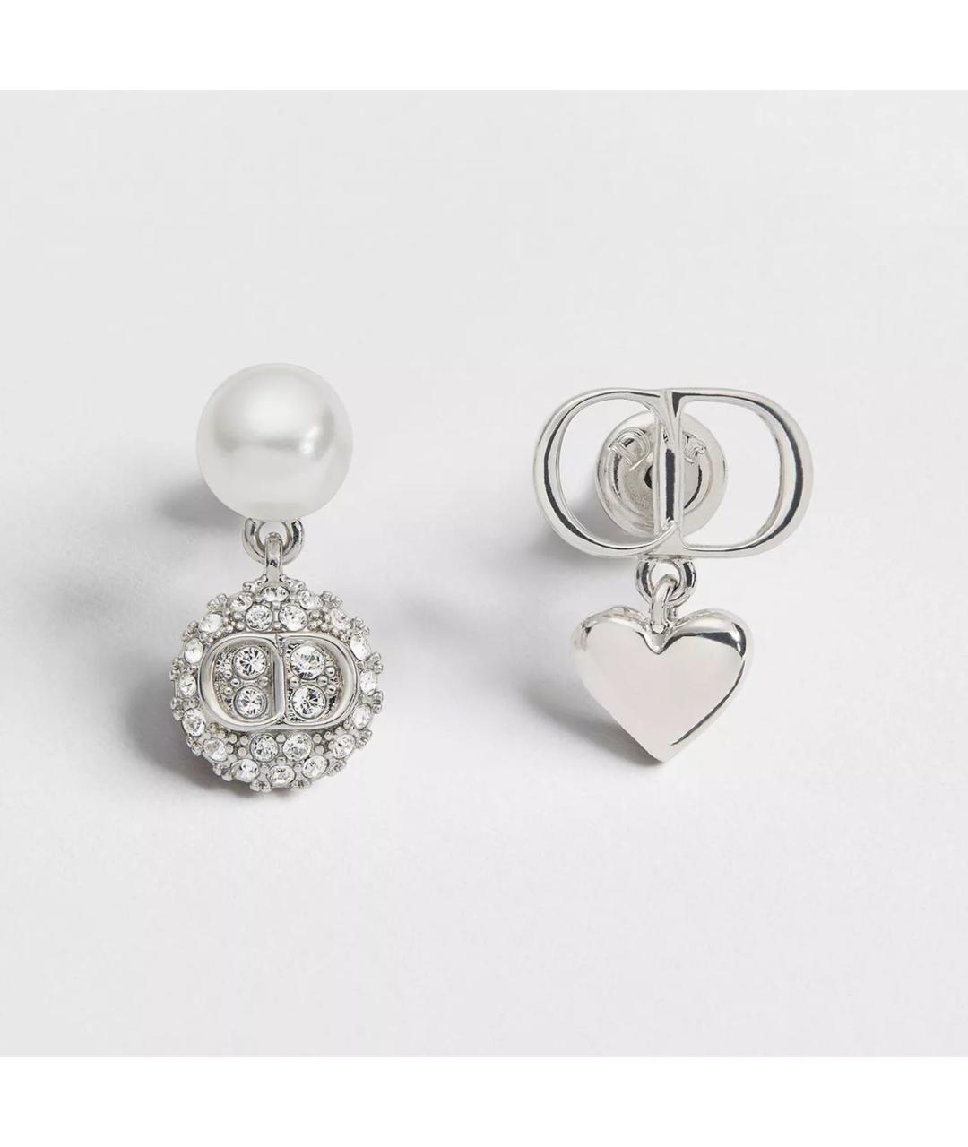CHRISTIAN DIOR Серебряные металлические серьги, фото 6