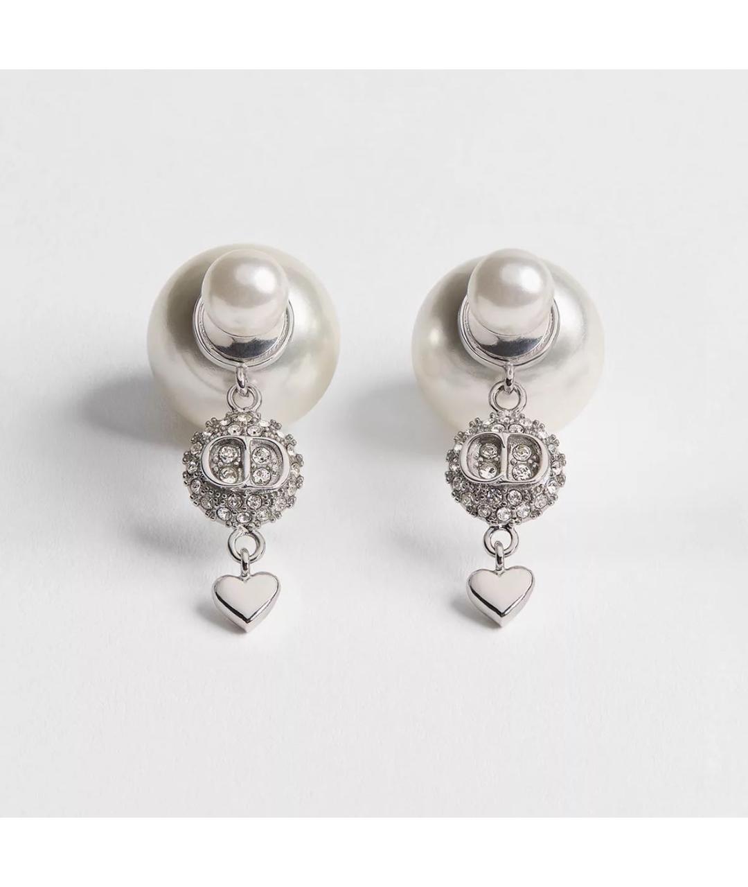 CHRISTIAN DIOR Серебряные металлические серьги, фото 4