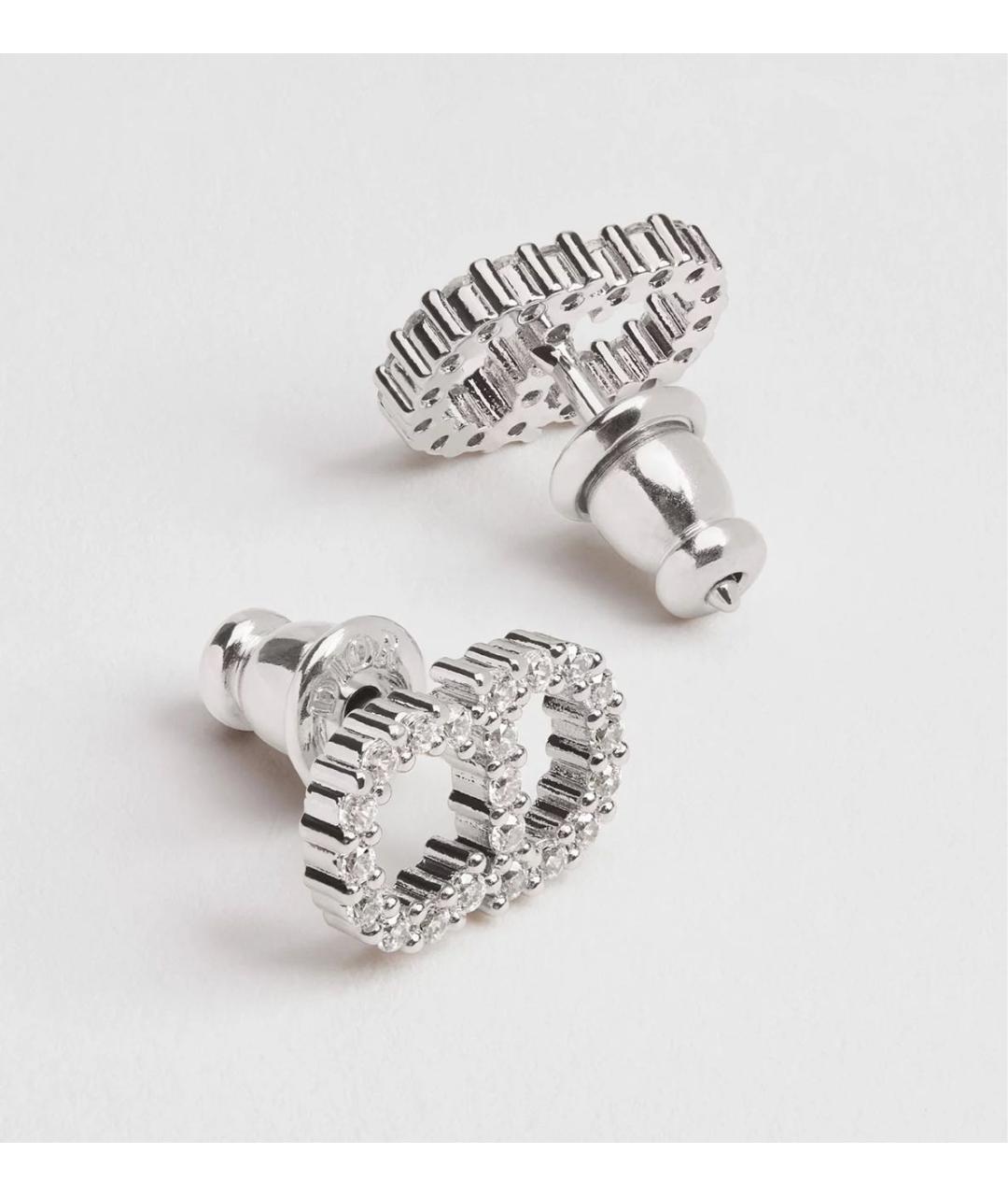 CHRISTIAN DIOR Серебряные металлические серьги, фото 2