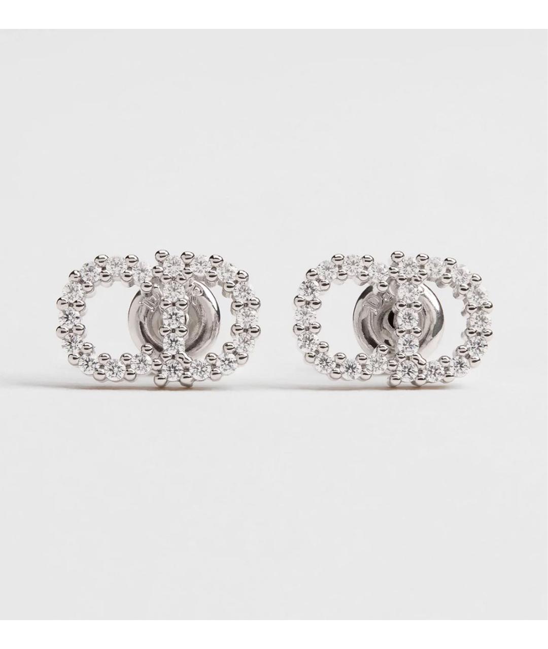 CHRISTIAN DIOR Серебряные металлические серьги, фото 4