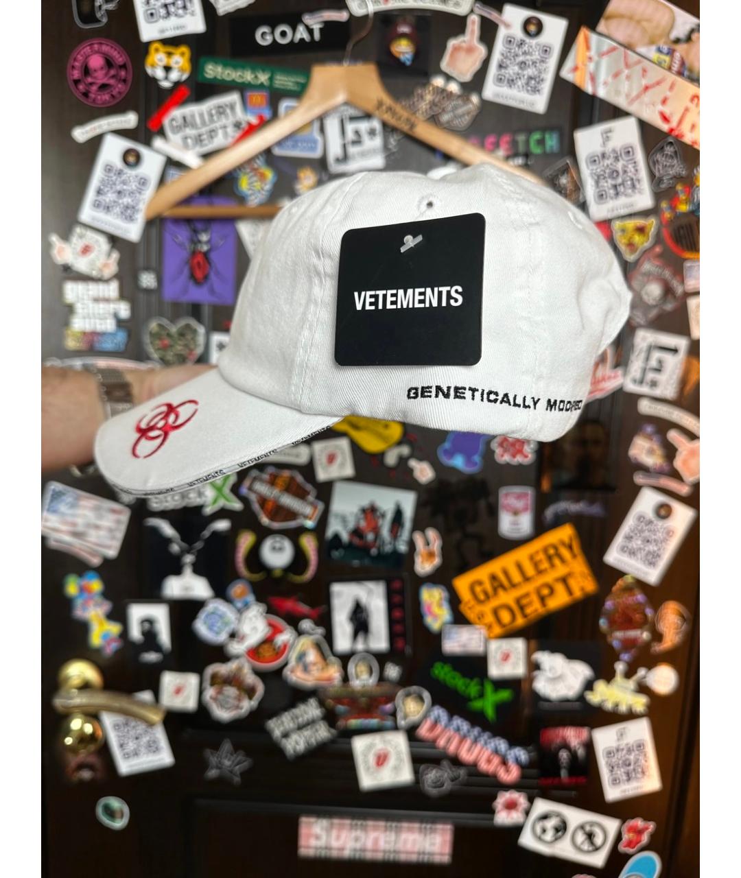 VETEMENTS Белая хлопковая кепка/бейсболка, фото 5