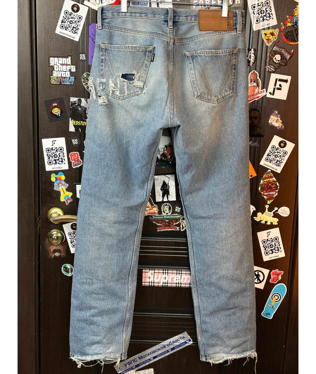 VETEMENTS Голубые хлопковые джинсы, фото 3