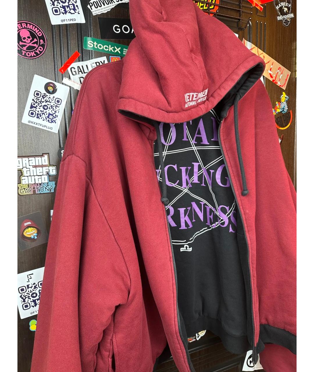VETEMENTS Черная хлопковая куртка, фото 9