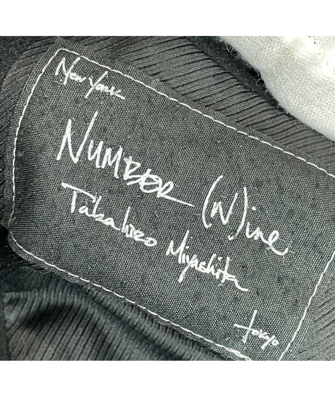 NUMBER (N)INE Черная шерстяная куртка, фото 3